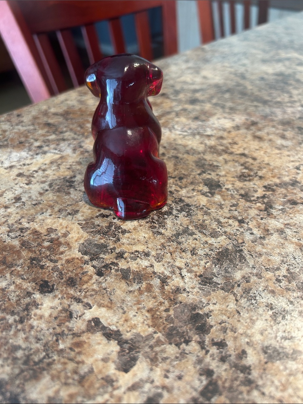 Beautiful rare  vintage red/amberine Degenhart pooch - Picture 3 of 6
